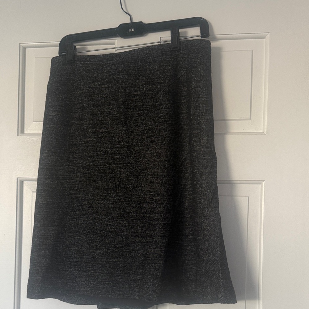 Ann Taylor Charcoal A-Line Skirt